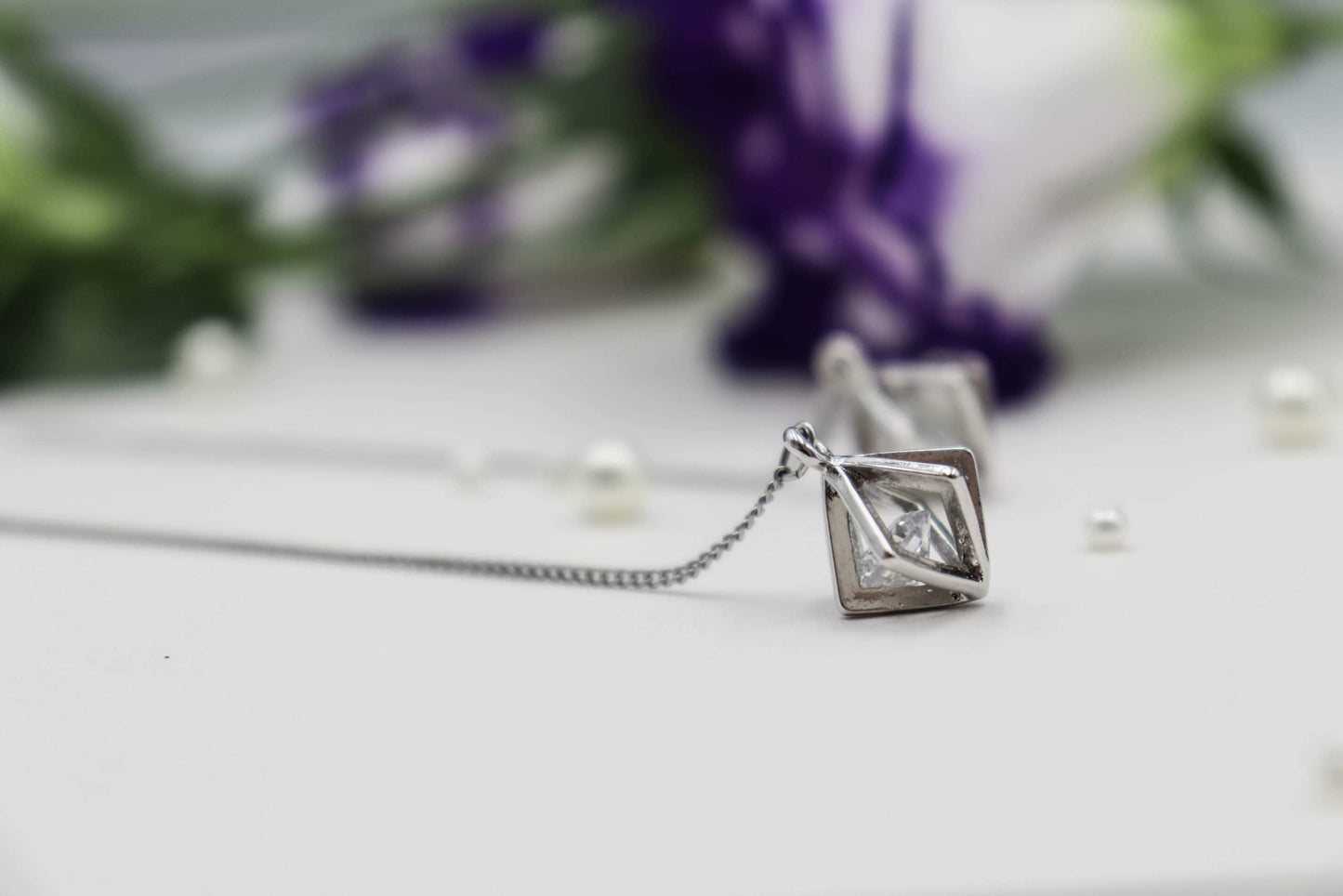 עגילי שרשרת כסף מרגו Princess K Jewelry