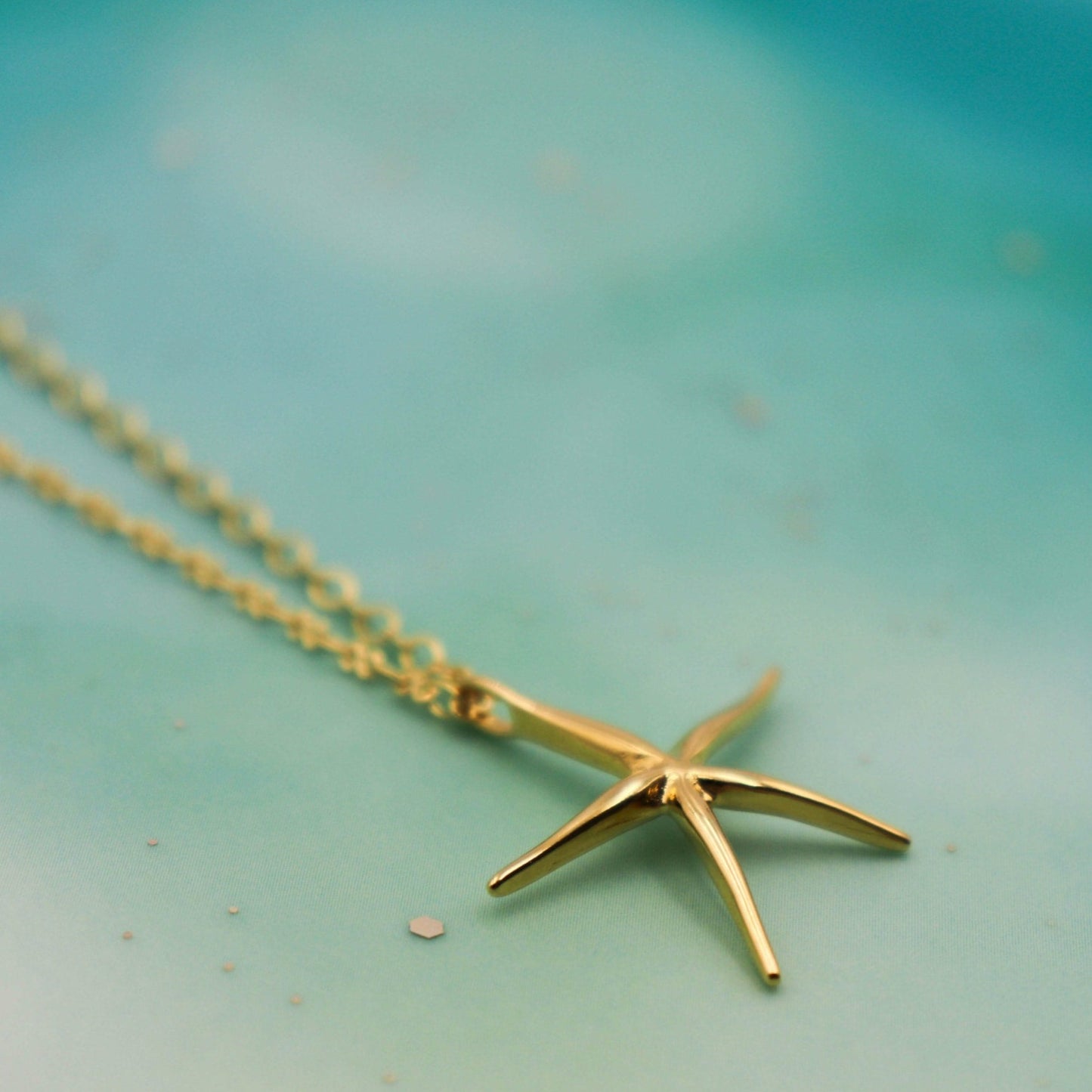 שרשרת כוכב ים זהב אליסון Princess K Jewelry