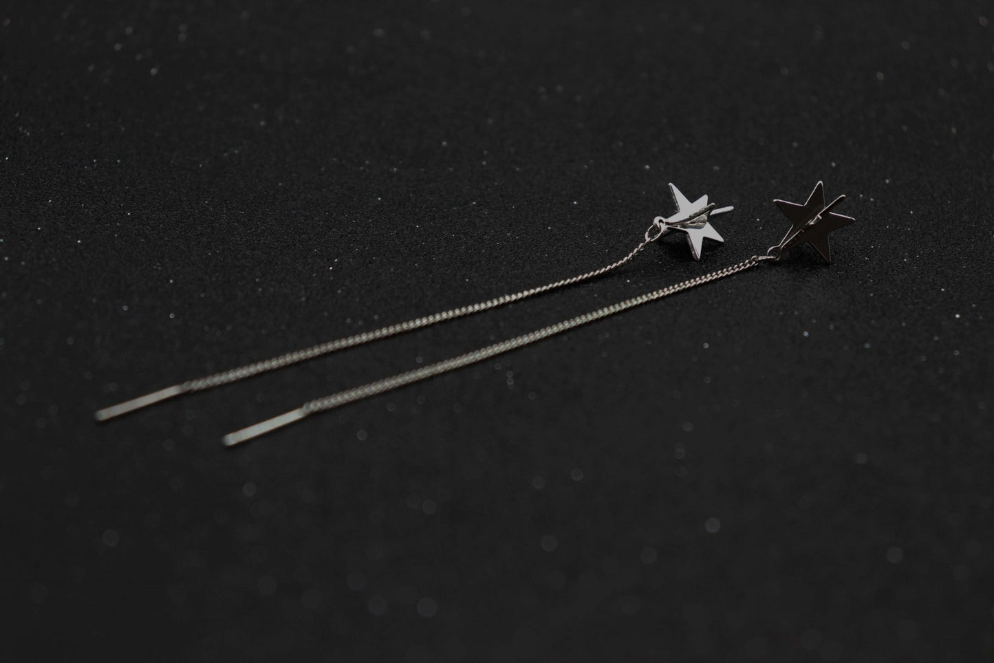 עגילי שרשרת כסף קרוליין Princess K Jewelry