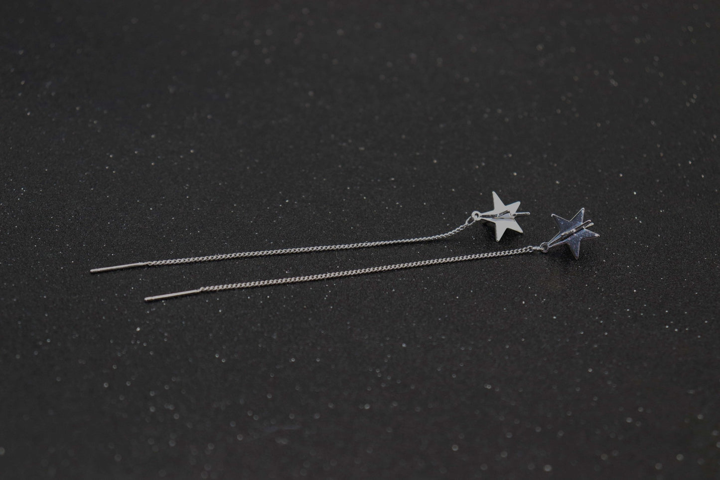 עגילי שרשרת כסף קרוליין Princess K Jewelry