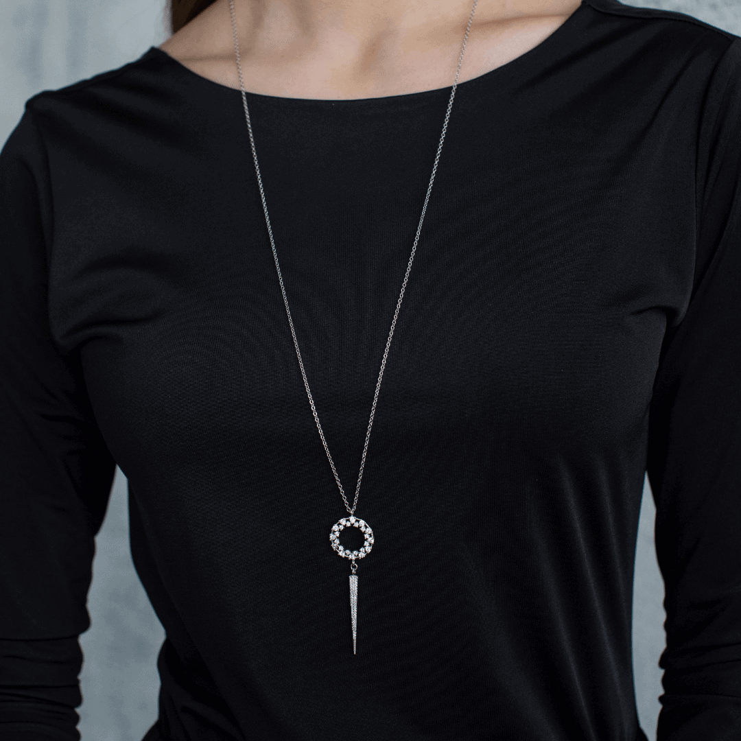 שרשרת כסף ארוכה זואי Princess K Jewelry