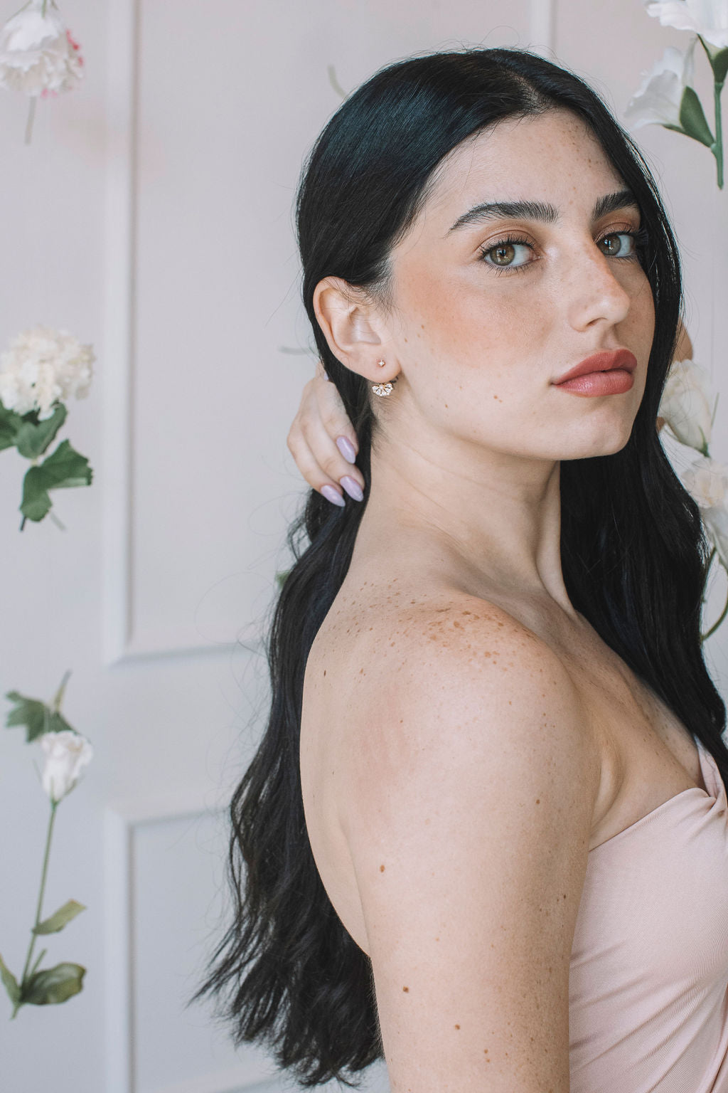 עגילי מניפה פולי Princess K Jewelry