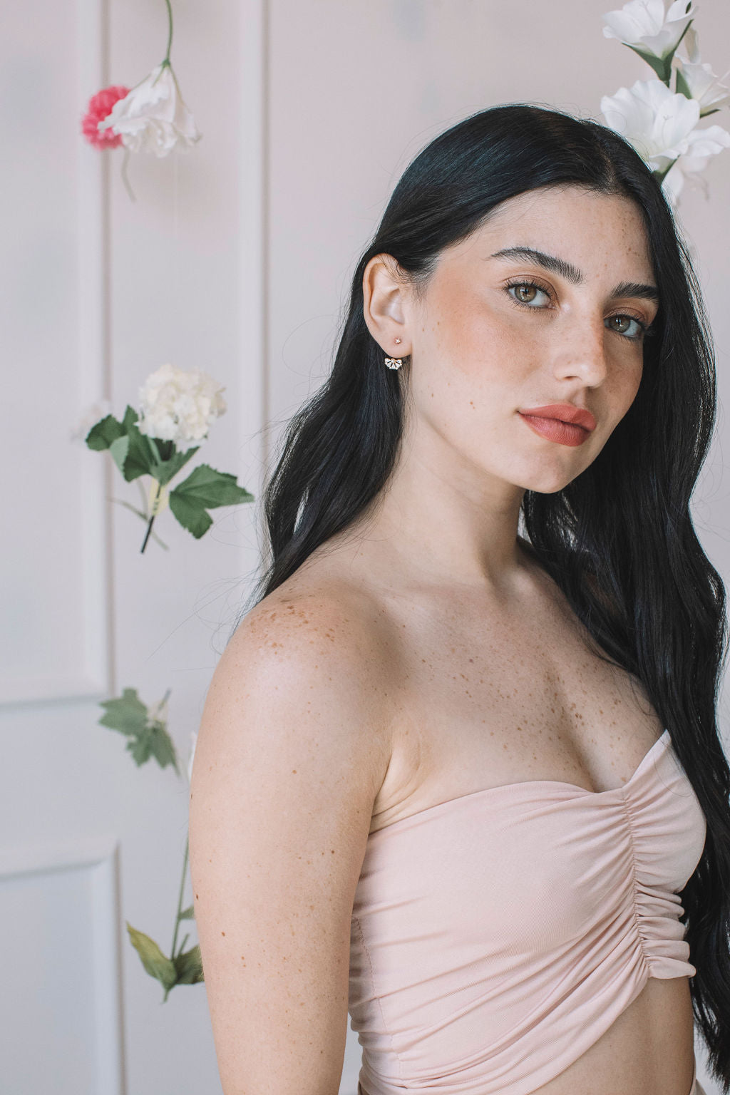 עגילי מניפה פולי Princess K Jewelry