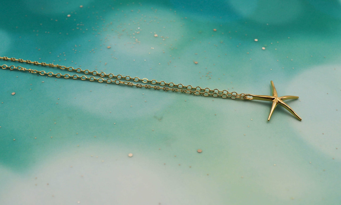 שרשרת כוכב ים זהב אליסון Princess K Jewelry