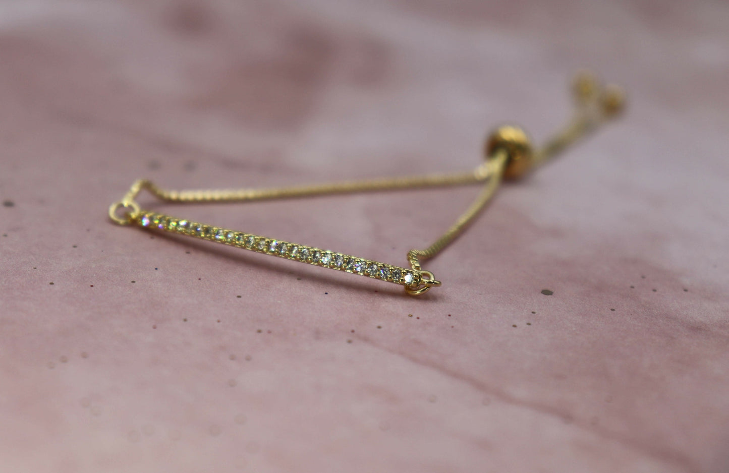 צמיד זהב דק דיינה Princess K Jewelry