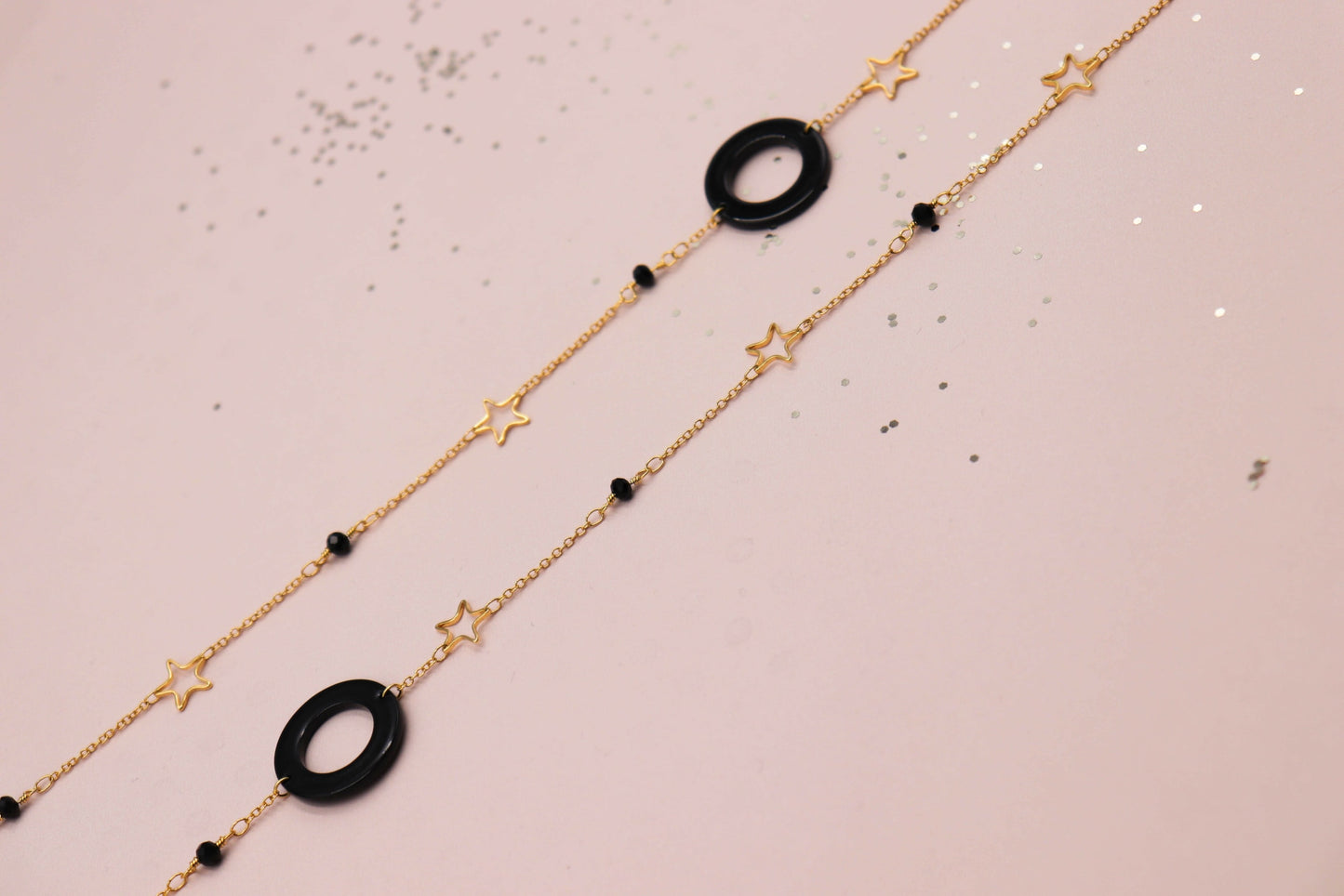 שרשרת כוכבים דארק נייט Princess K Jewelry