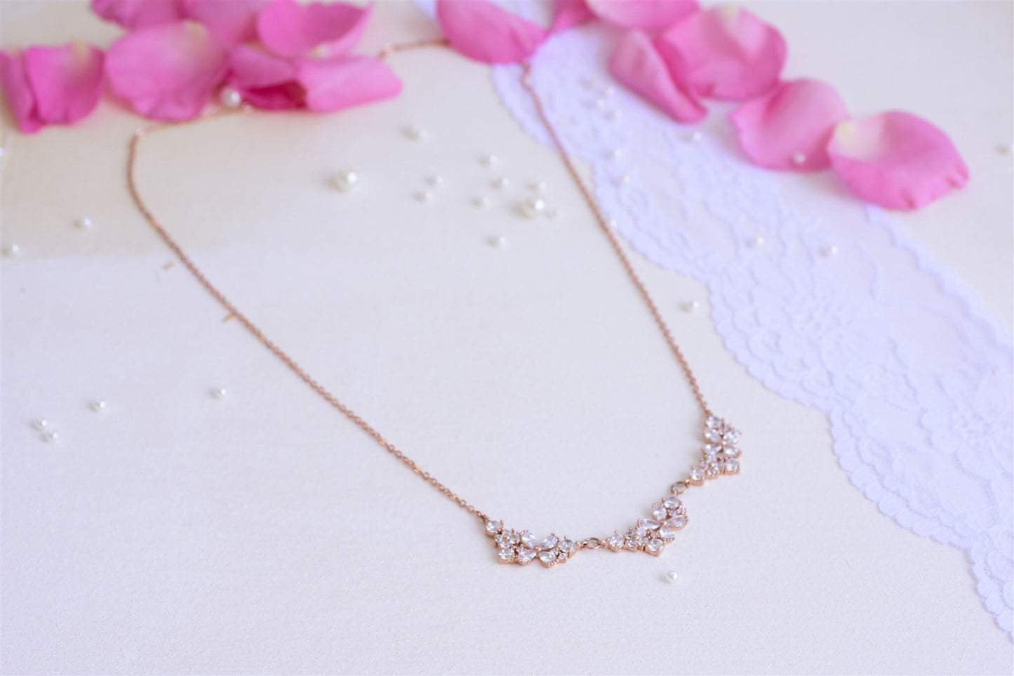 שרשרת פרחים רוזה Princess K Jewelry