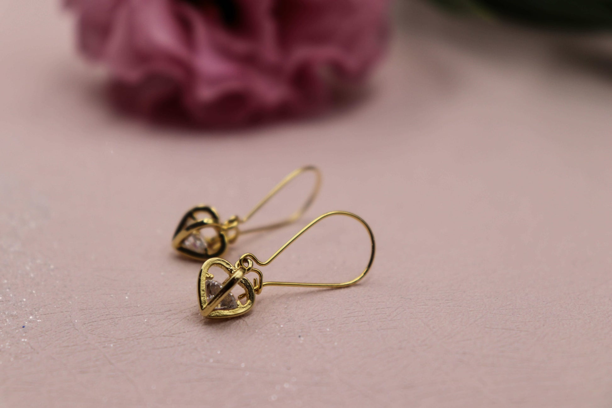 עגילי לב סוויט הארט Princess K Jewelry