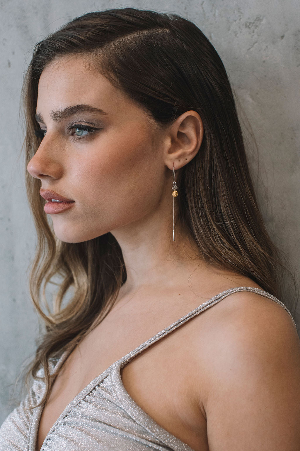 עגילי שרשרת מליבו Princess K Jewelry