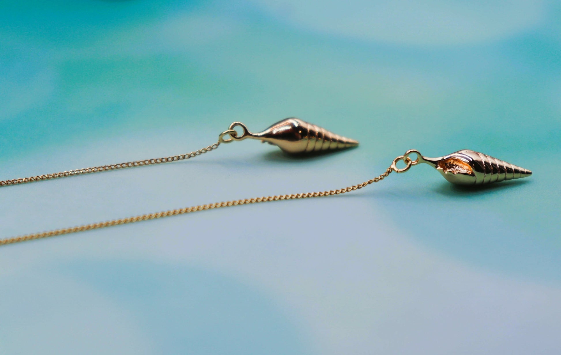 עגילי צדף זהב קורדליה Princess K Jewelry