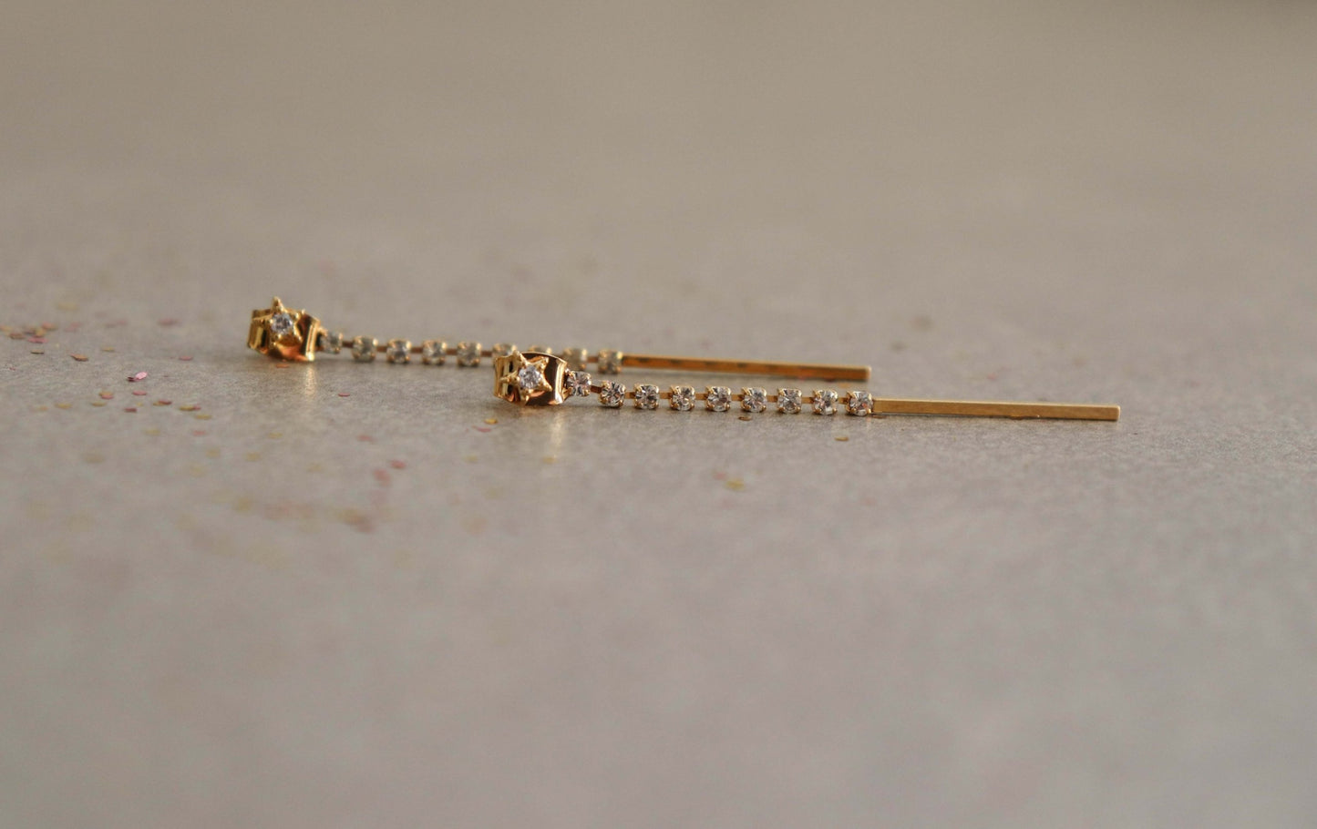 עגילי כוכב זהב רוזטה Princess K Jewelry