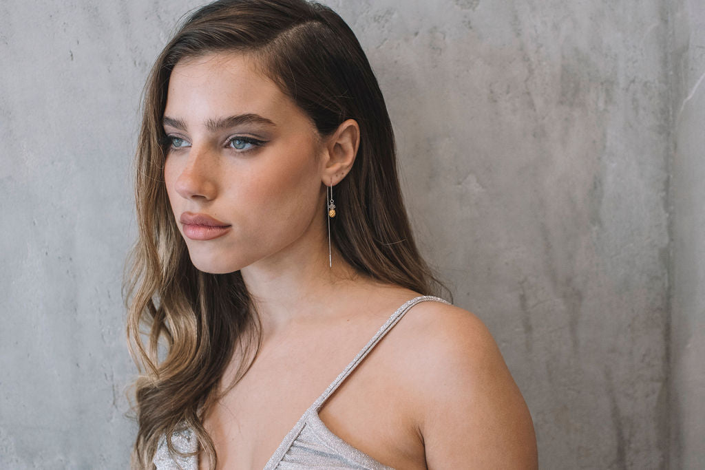 עגילי שרשרת מליבו Princess K Jewelry