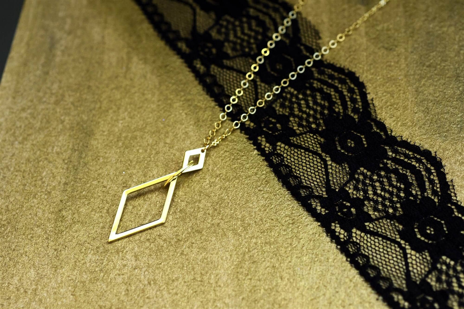 שרשרת זהב קלאב דיימונד Princess K Jewelry