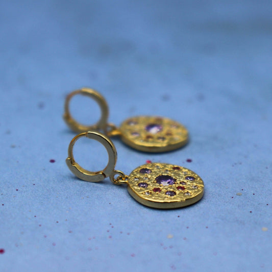 עגילי חישוק אוריינטל קווין Princess K Jewelry