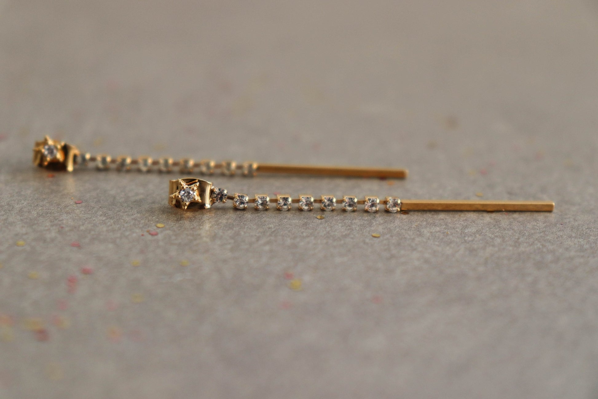עגילי כוכב זהב רוזטה Princess K Jewelry