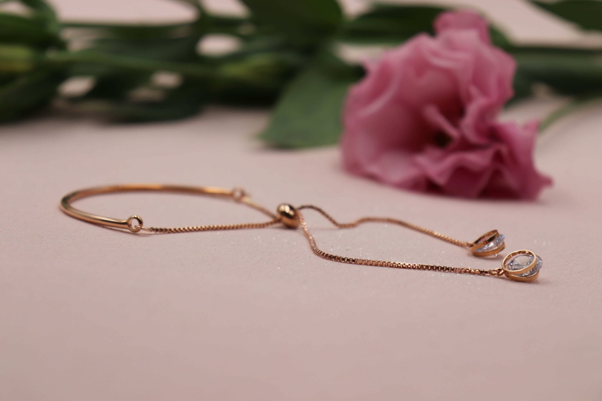 צמיד רוז גולד ריינבו Princess K Jewelry