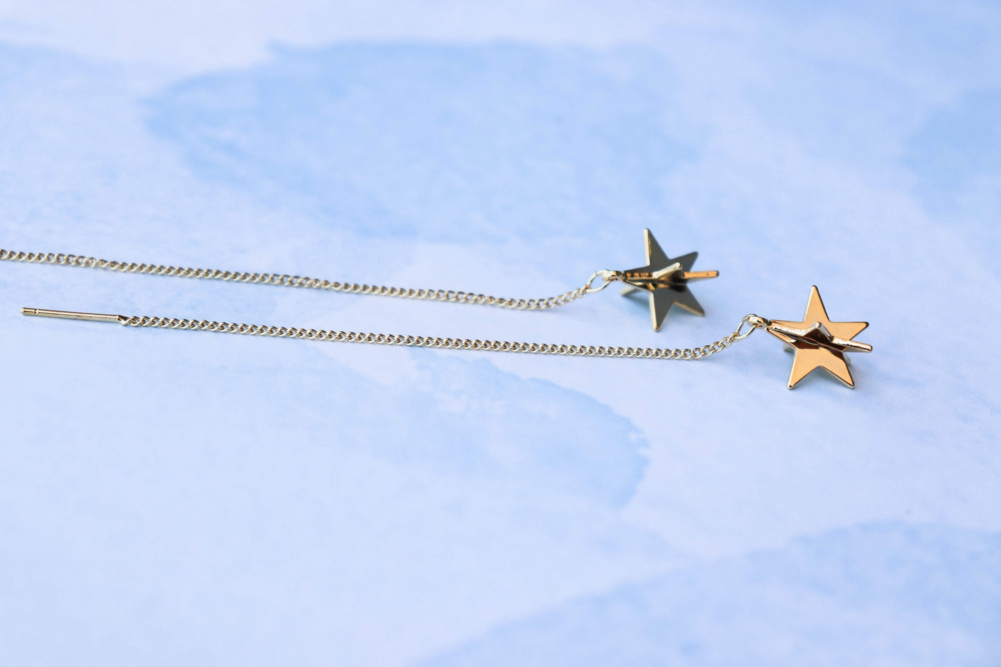 עגילי שרשרת כוכב רייצ'ל Princess K Jewelry