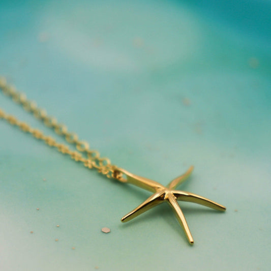 שרשרת כוכב ים זהב אליסון Princess K Jewelry