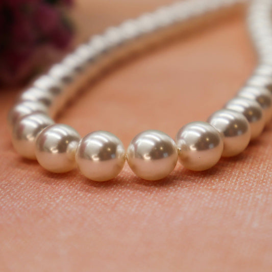 שרשרת פנינים גדולות לוסיה Princess K Jewelry
