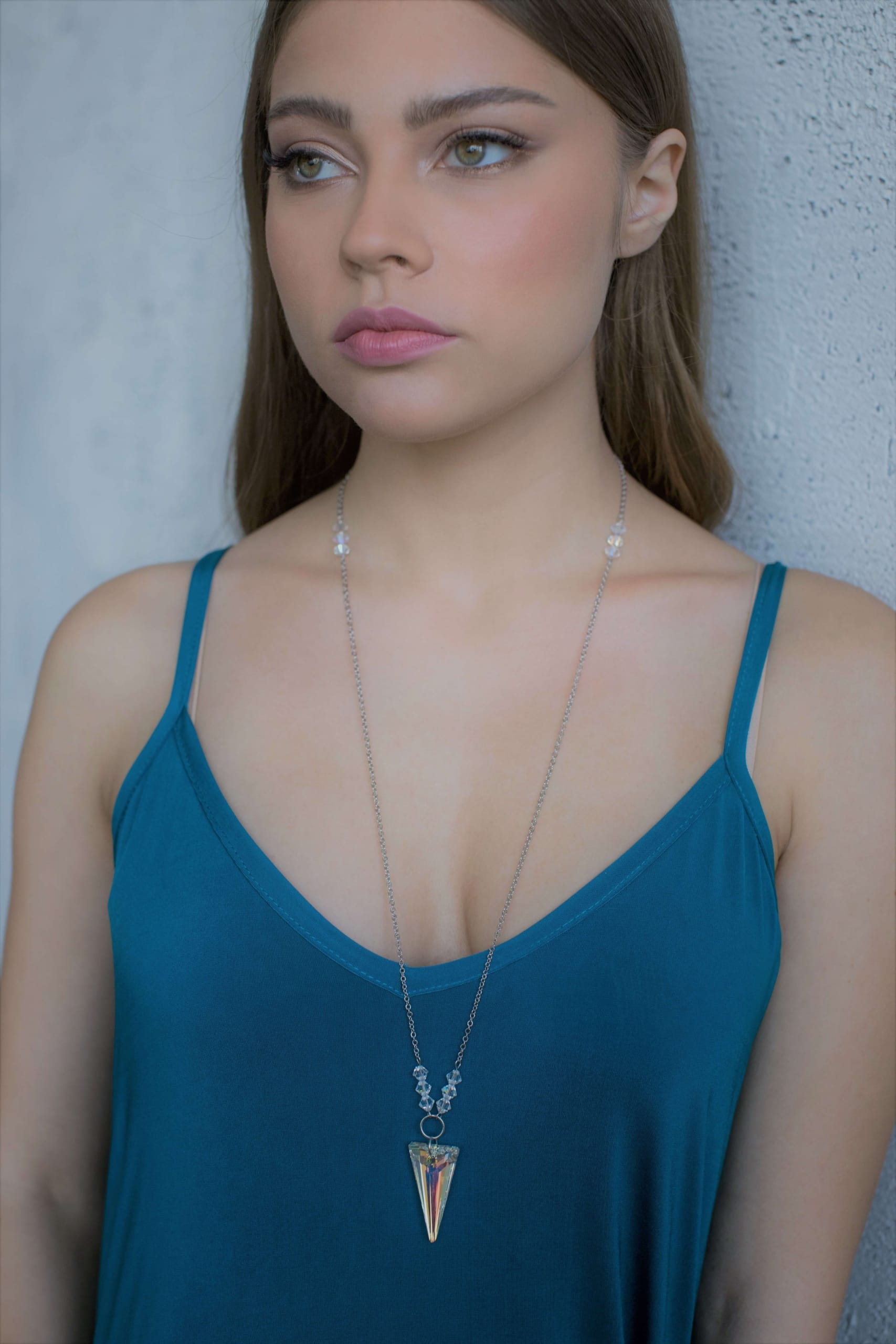 שרשרת משולש כסף ספייק Princess K Jewelry