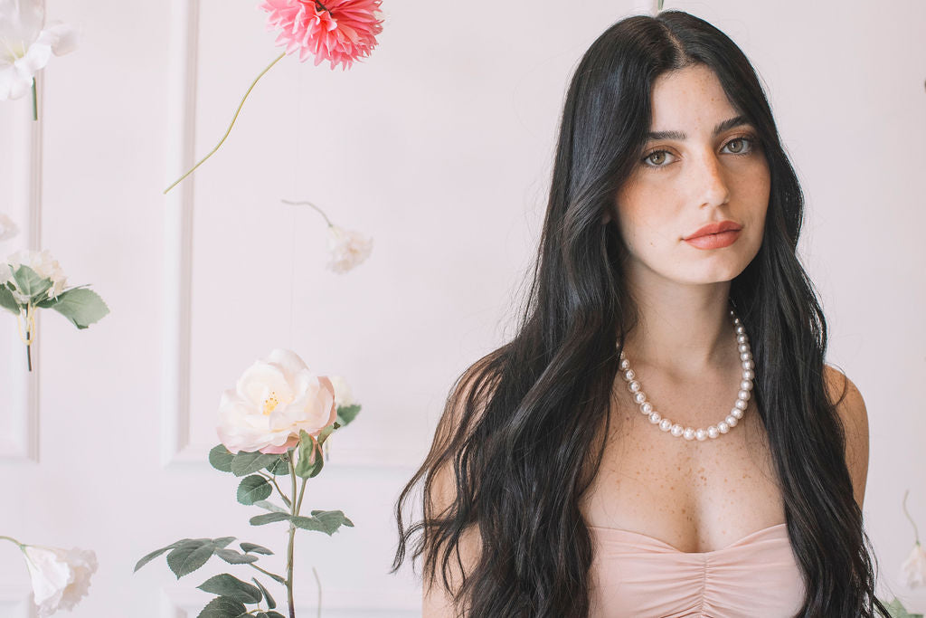 שרשרת פנינים גדולות לוסיה Princess K Jewelry