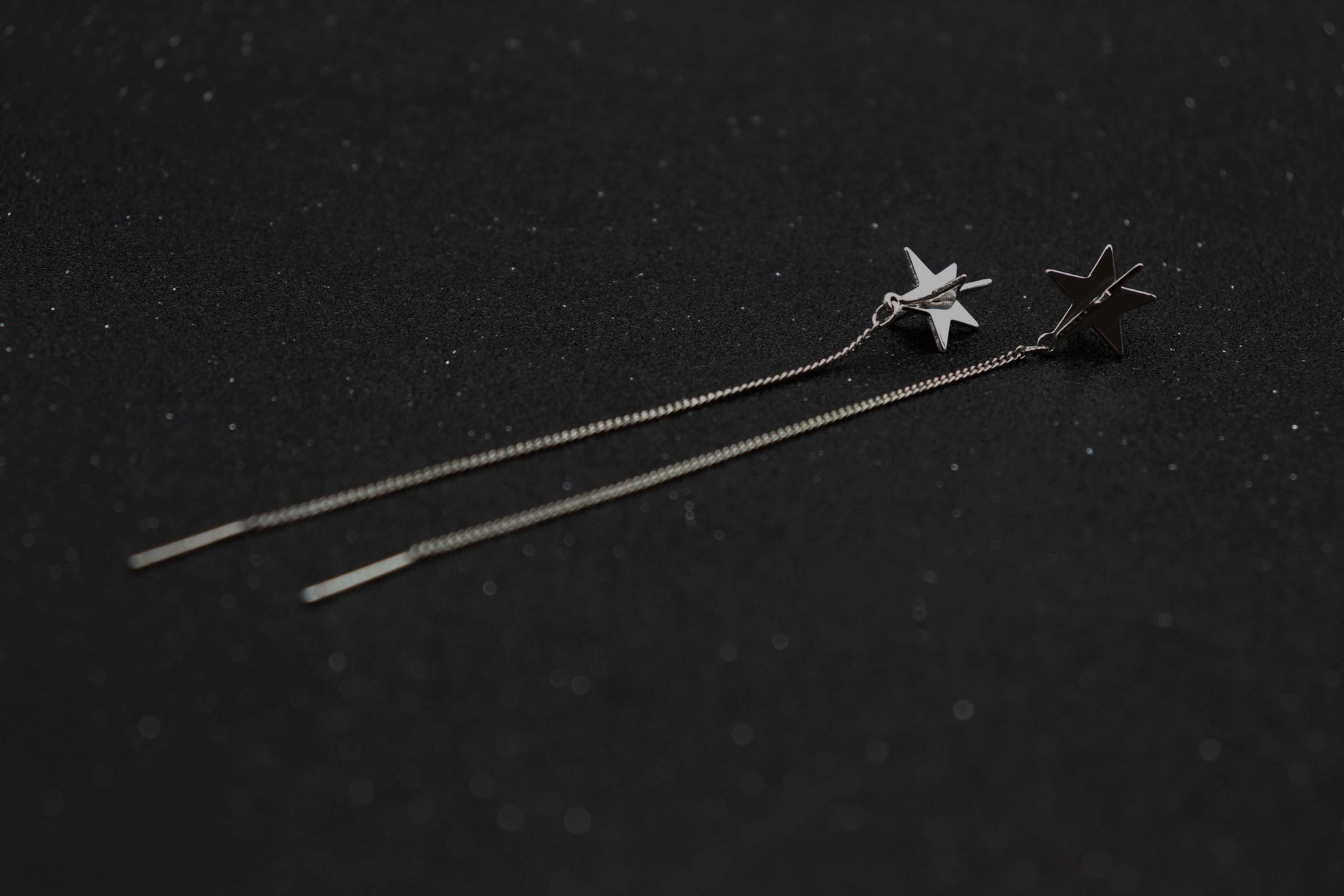 עגילי שרשרת כסף קרוליין Princess K Jewelry