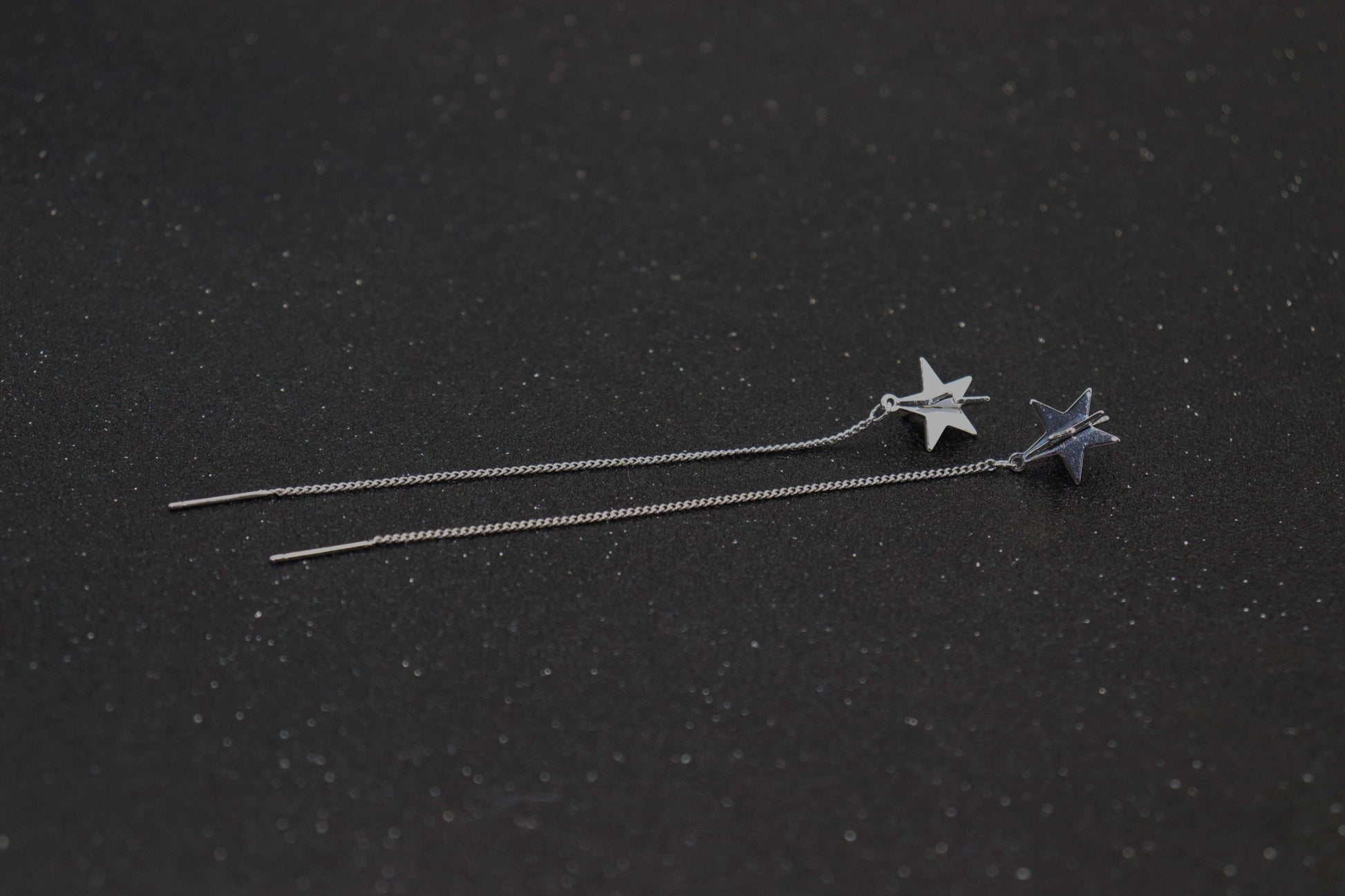 עגילי שרשרת כסף קרוליין Princess K Jewelry