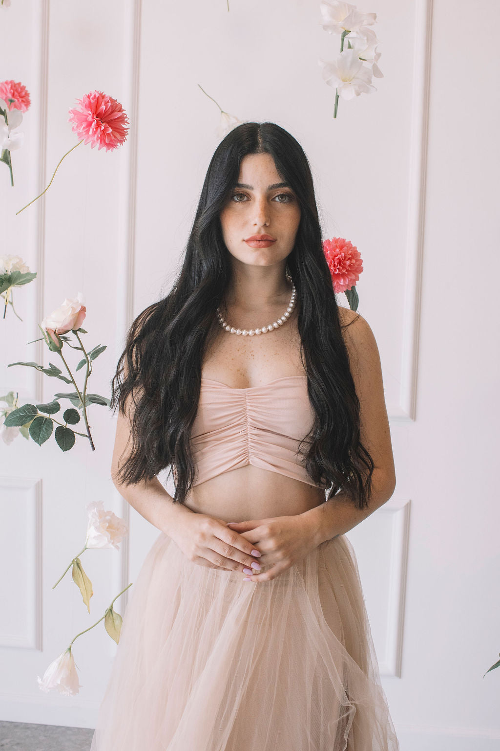 שרשרת פנינים גדולות לוסיה Princess K Jewelry