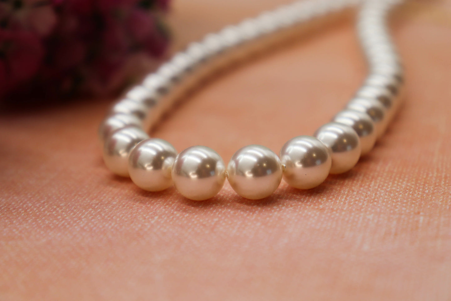 שרשרת פנינים גדולות לוסיה Princess K Jewelry