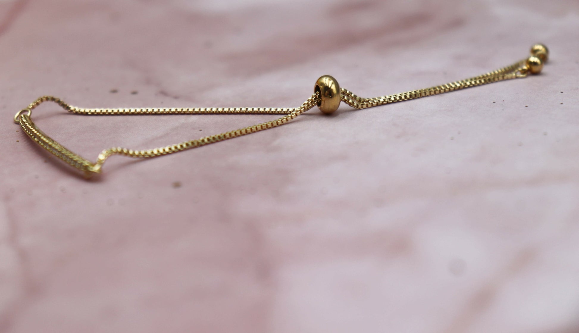 צמיד זהב דק דיינה Princess K Jewelry