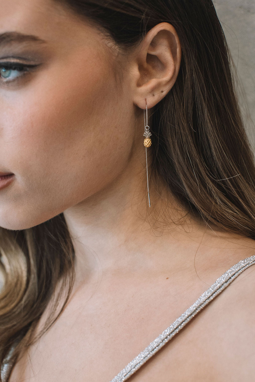עגילי שרשרת מליבו Princess K Jewelry