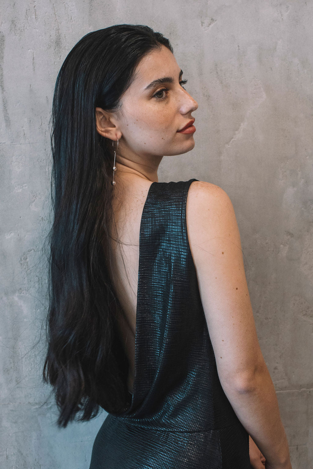 עגילי חישוק כסף ג'יימי Princess K Jewelry