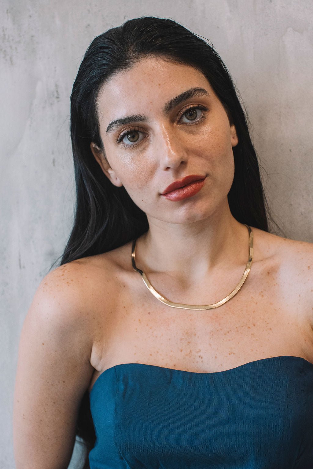 שרשרת נחש זהב סמנתה Princess K Jewelry