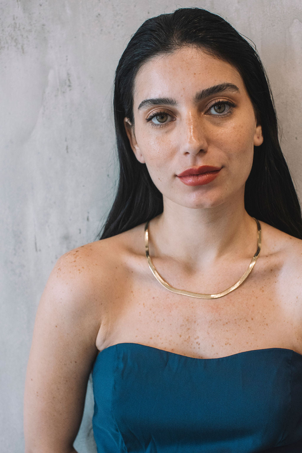 שרשרת נחש זהב סמנתה Princess K Jewelry