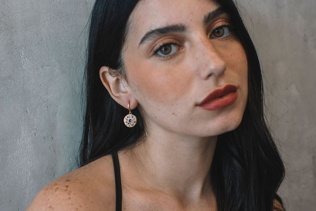 עגילי חישוק אוריינטל קווין Princess K Jewelry