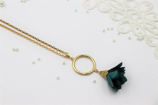 שרשרת פרח זהב בטי Princess K Jewelry