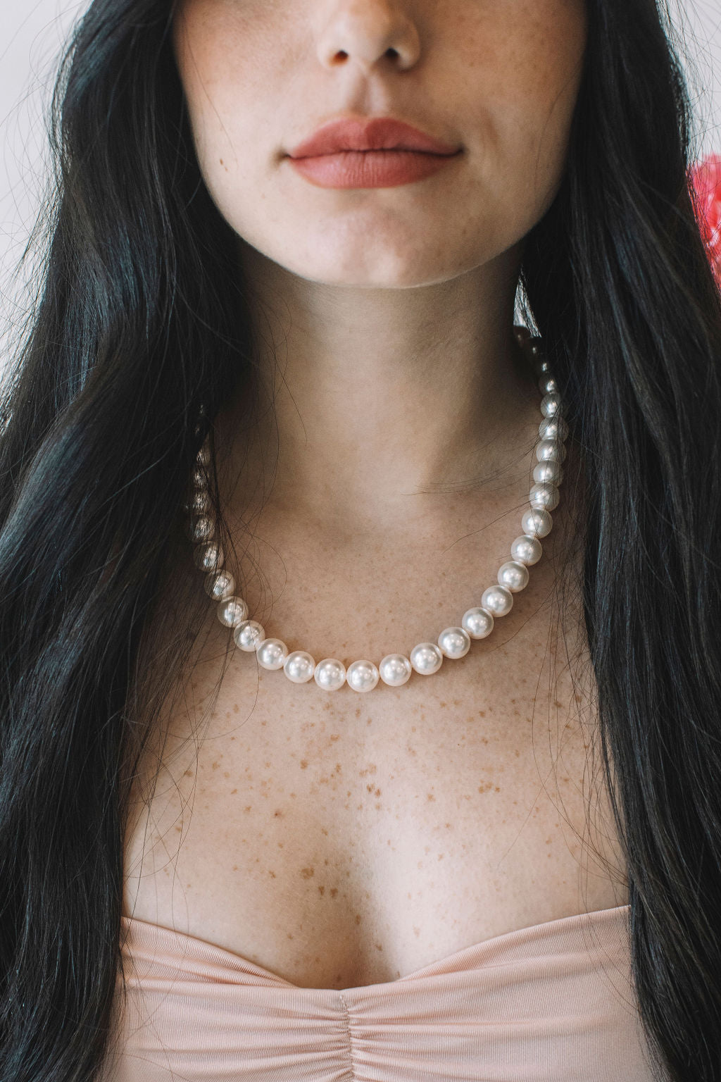 שרשרת פנינים גדולות לוסיה Princess K Jewelry