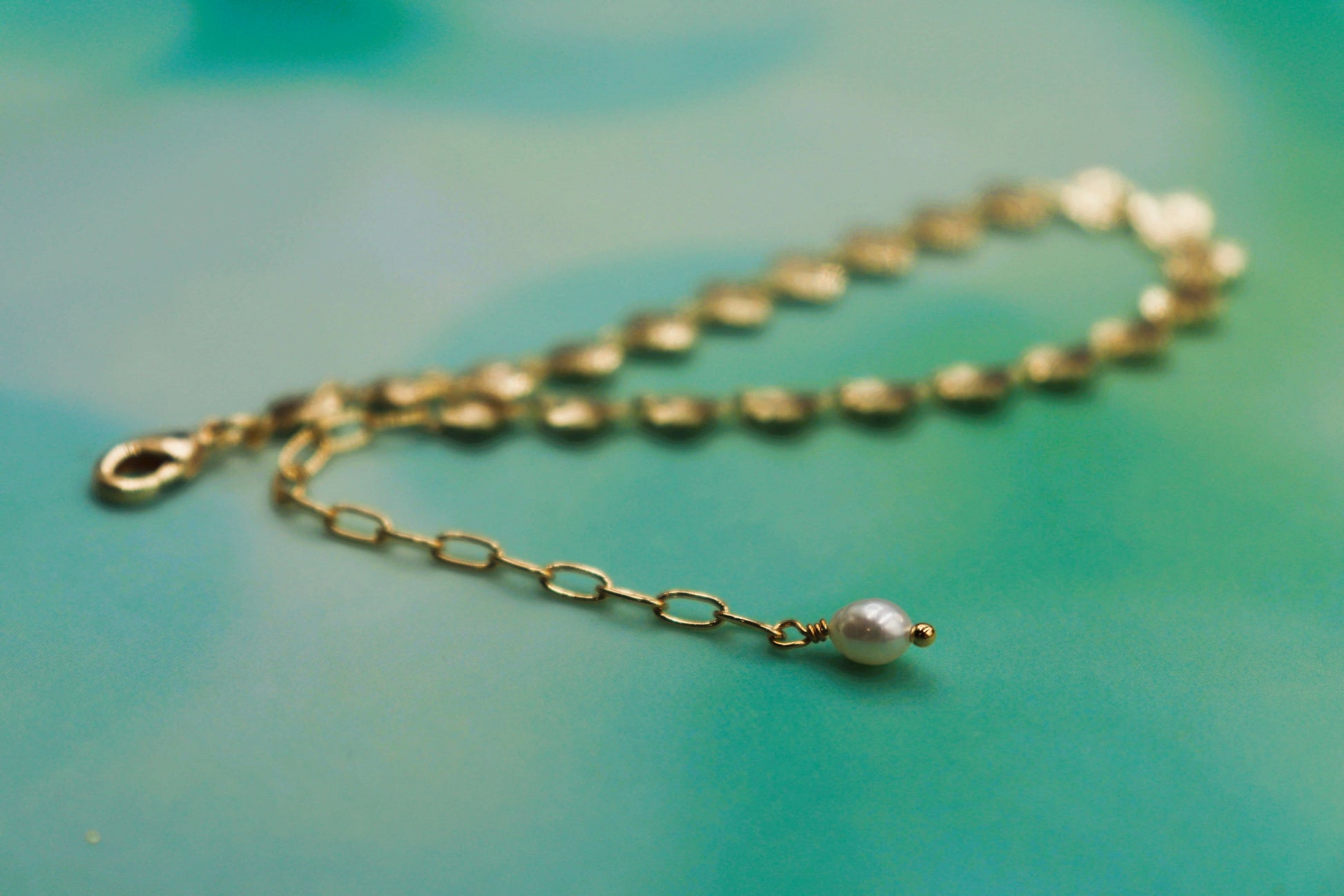 צמיד צדפים זהב מלודי Princess K Jewelry