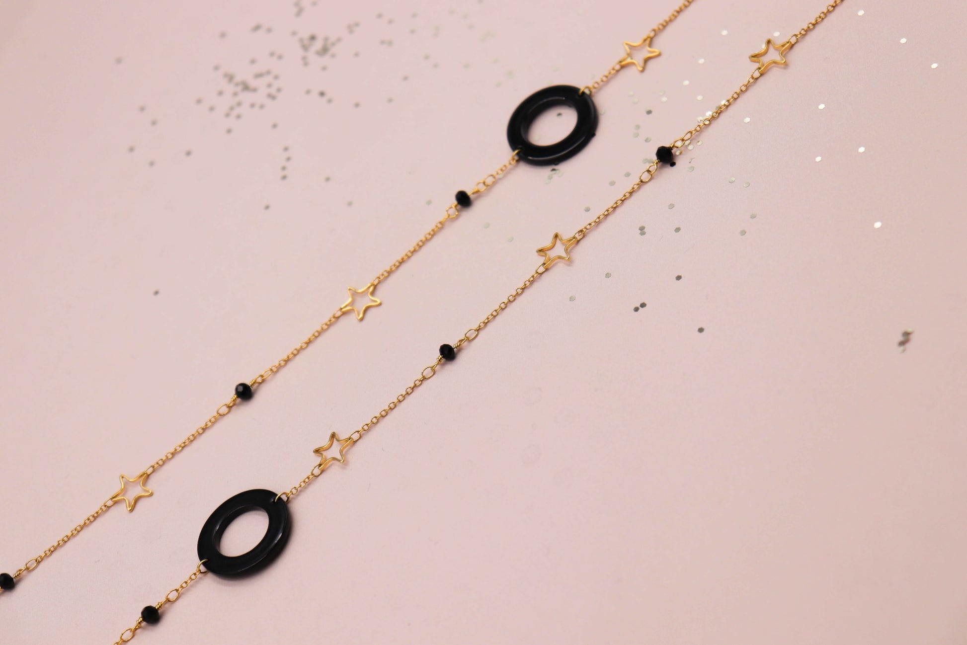 שרשרת כוכבים דארק נייט Princess K Jewelry
