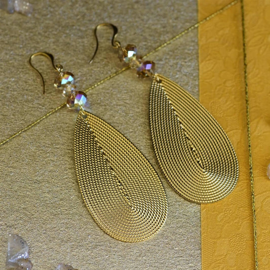 עגילי טיפה טרייבל גלאם Princess K Jewelry