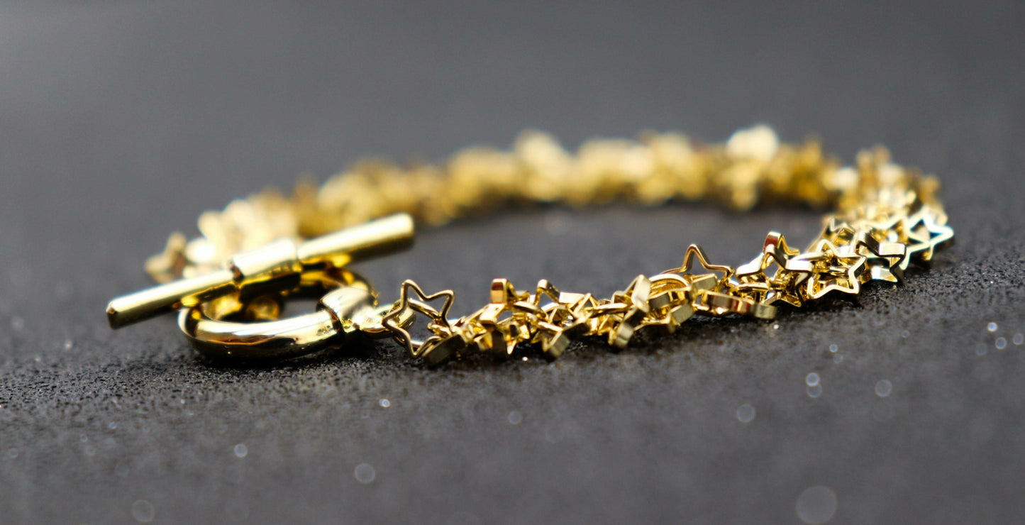 צמיד כוכבים זהב פון Princess K Jewelry