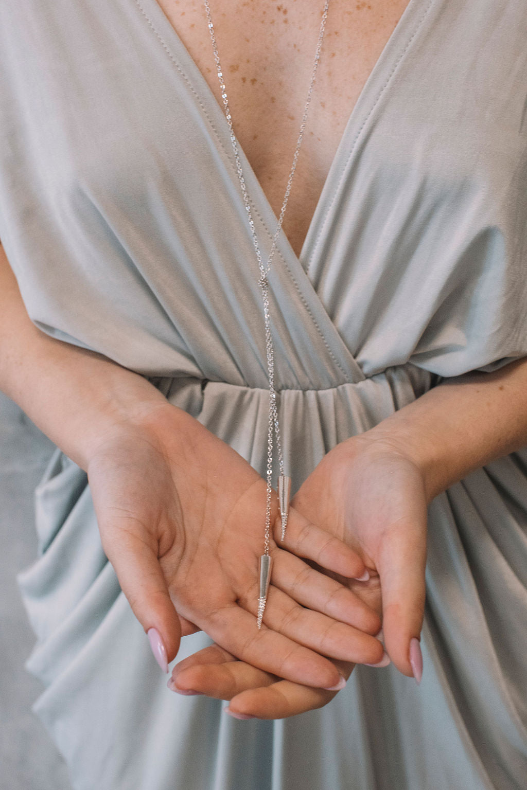 שרשרת כסף ארוכה מקסין Princess K Jewelry